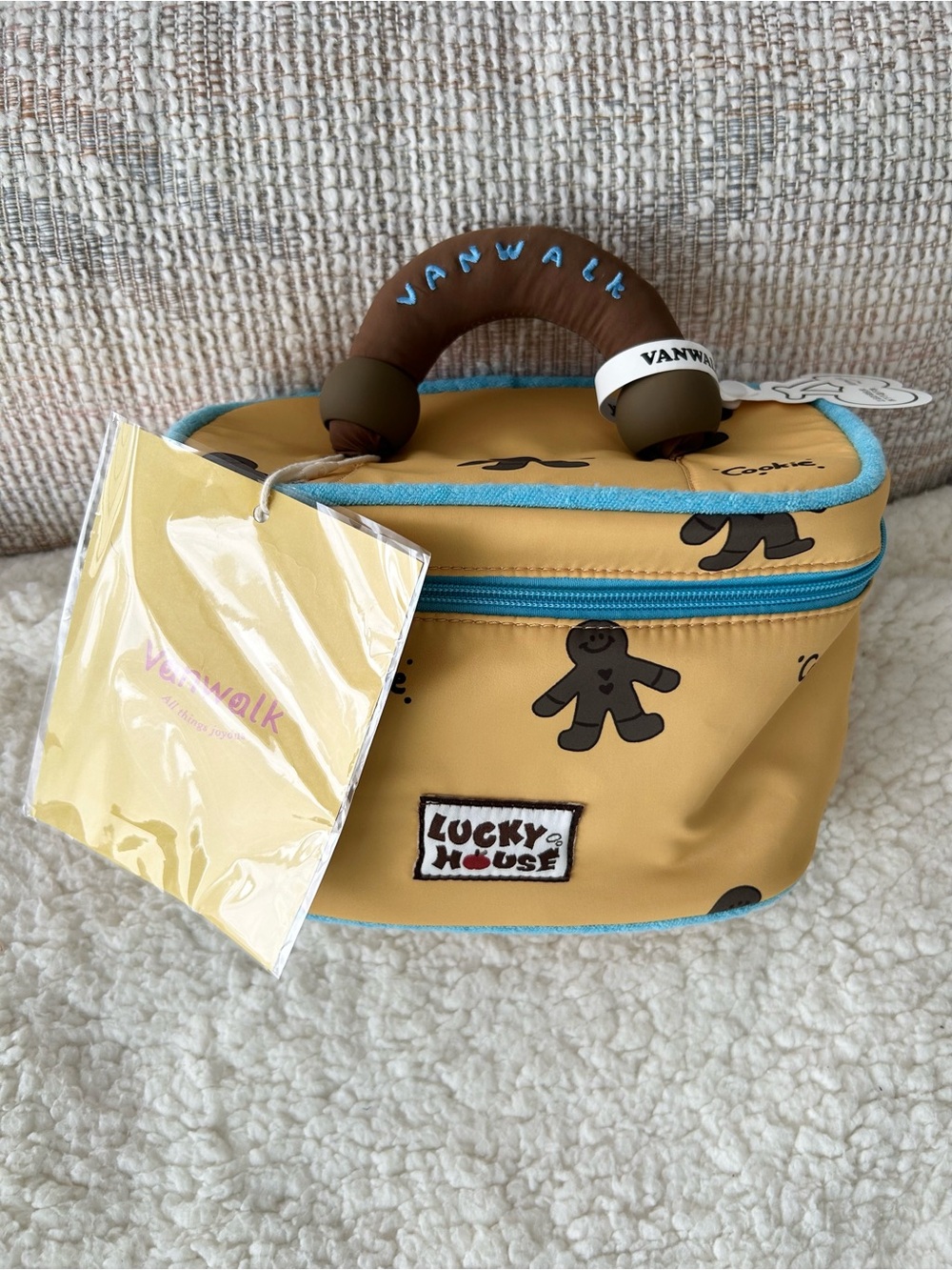 NWT VanWalk The Lucky House Makeup Bag Changeable Dividers Zipper Handle - Picture 2 of 9